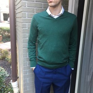 Banana Republic Luxury Blend Forest Green Sweater